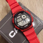 Red World Time Digital Watch - Image 2