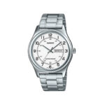 White Dial Stainless Steel Day Date Watch