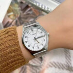 White Dial Stainless Steel Day Date Watch - Image 2