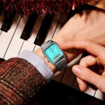 Turquoise Dial Analog Digital Vintage Watch - Image 3