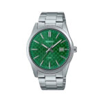 Green Dial Stainless Steel Date Watch