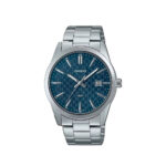 Blue Dial Stainless Steel Date Watch
