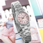 Pink Dial Stainless Steel Ladies Watch - Image 2