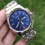 Blue Dial Stainless Steel Day Date Watch - Image 2