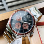 Red Accent Stainless Steel Multi Function Watch - Image 3